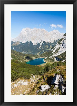 Framed Seeben Lake, Mieminger Mountains Print