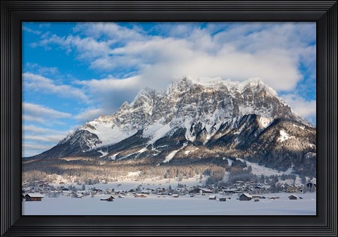 Framed Wetterstein Mountains, Mt Zugspitze Print