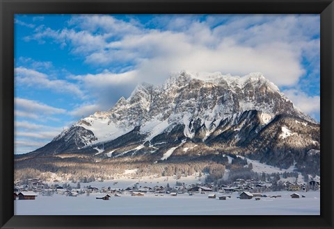 Framed Wetterstein Mountains, Mt Zugspitze Print