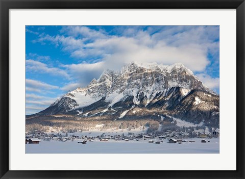 Framed Wetterstein Mountains, Mt Zugspitze Print