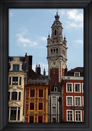 Framed Lille Architecture and Bell Tower Print