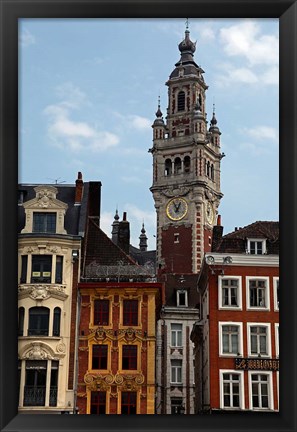 Framed Lille Architecture and Bell Tower Print