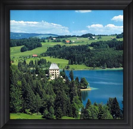 Framed Schloss Fuschl Castle, Salzkammergut Print