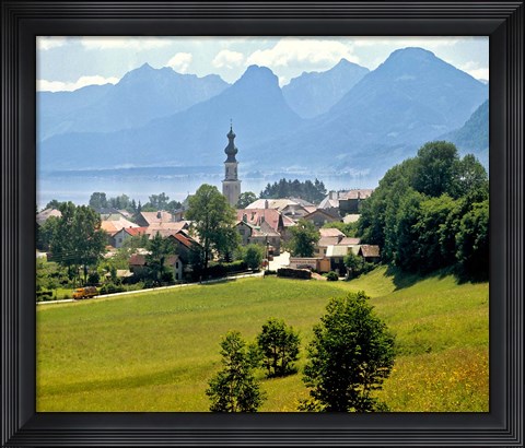 Framed Lake St Wolfgang, Austria Print