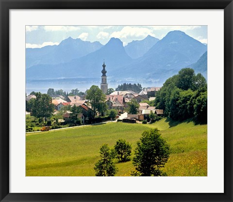 Framed Lake St Wolfgang, Austria Print