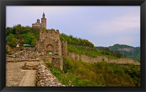 Framed Tzarevetz Fortress, Bulgaria Print