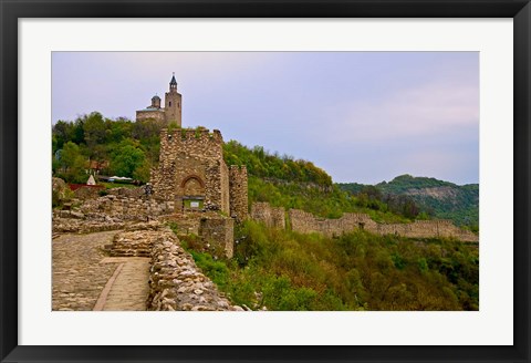 Framed Tzarevetz Fortress, Bulgaria Print