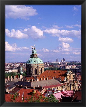 Framed St Nicholas Church, Czech Republic Print