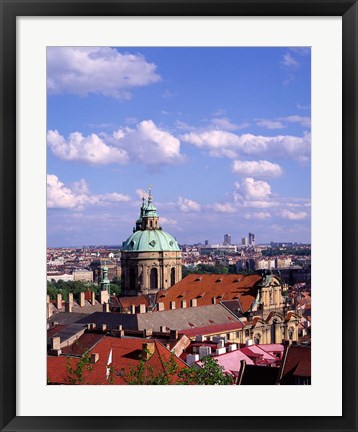 Framed St Nicholas Church, Czech Republic Print