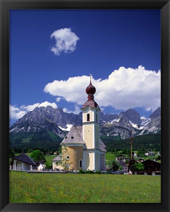 Framed Church at Going, Tyrol, Austria Print