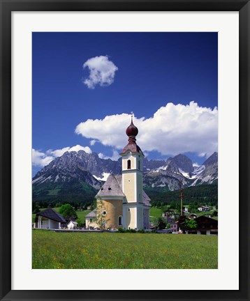 Framed Church at Going, Tyrol, Austria Print