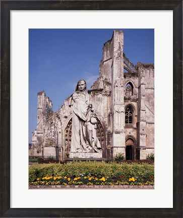 Framed Ruins of St Bertin Abbey, St Omer, France Print