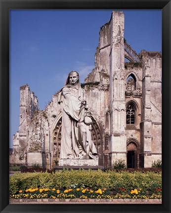 Framed Ruins of St Bertin Abbey, St Omer, France Print