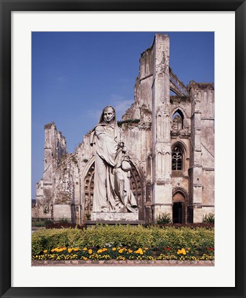 Framed Ruins of St Bertin Abbey, St Omer, France Print