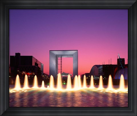 Framed La Grande Arche, La Defense, Paris, France Print