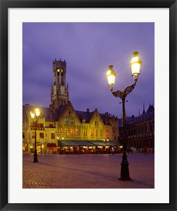 Framed Burg Square, Bruges, Belgium Print