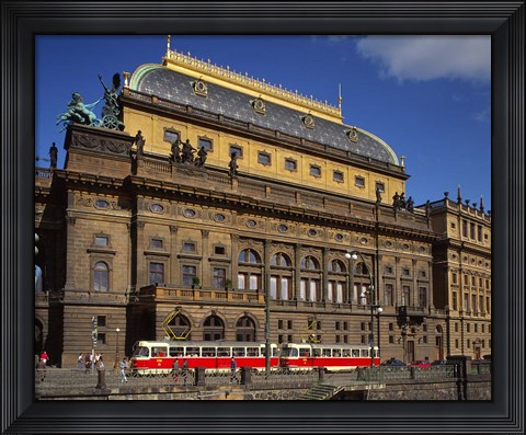 Framed National Theatre, Prague, Czech Republic Print