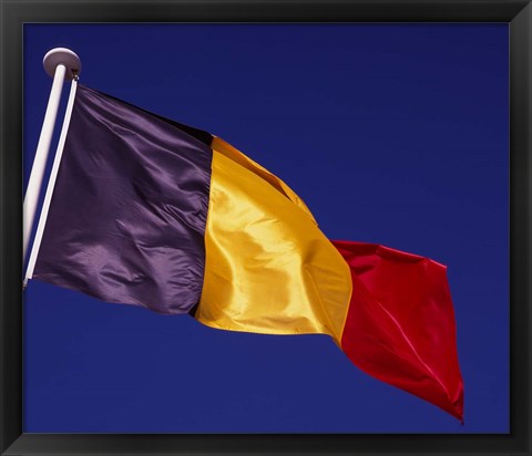 Framed Belgian Flag Print