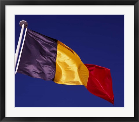 Framed Belgian Flag Print