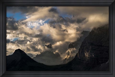 Framed Sunrise over Karwendel Mountains Print