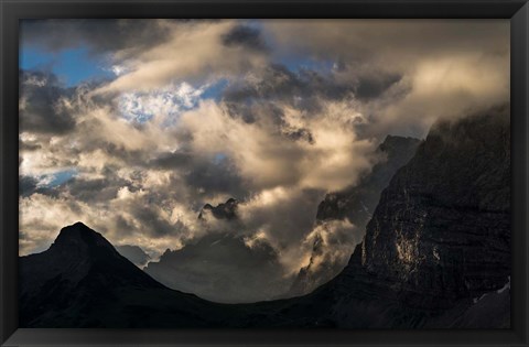 Framed Sunrise over Karwendel Mountains Print