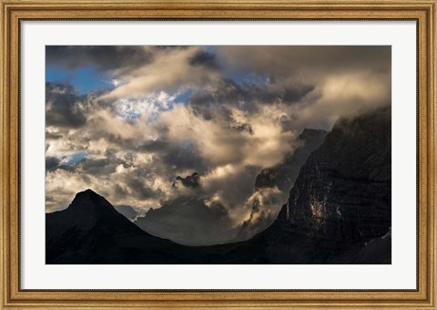 Framed Sunrise over Karwendel Mountains Print