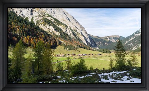 Framed Eng Valley, Karwendel Mountains Print