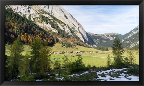 Framed Eng Valley, Karwendel Mountains Print