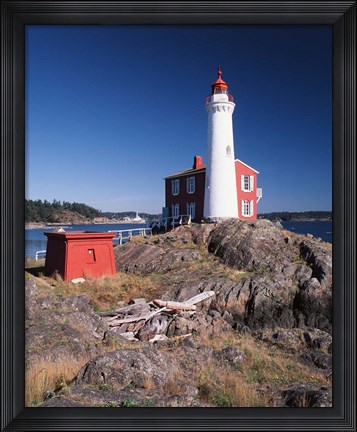 Framed Fisgard Lighthouse, Fort Rodd Print