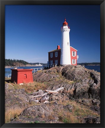 Framed Fisgard Lighthouse, Fort Rodd Print