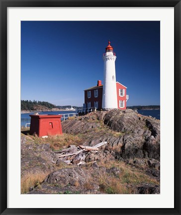 Framed Fisgard Lighthouse, Fort Rodd Print