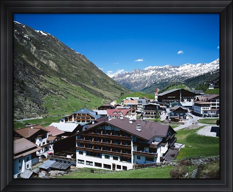 Framed Obergurgl, Otztal Alps, Tyrol, Austria Print