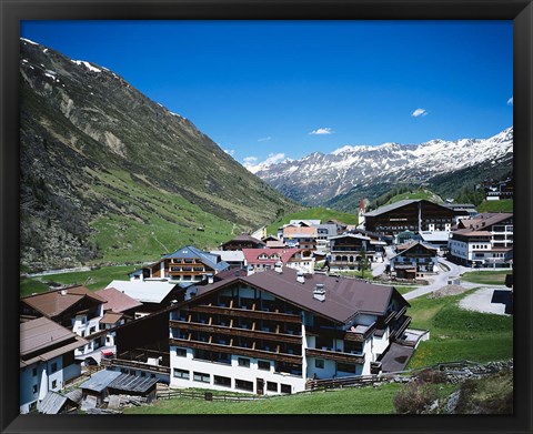 Framed Obergurgl, Otztal Alps, Tyrol, Austria Print