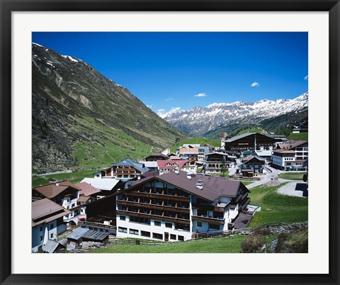 Framed Obergurgl, Otztal Alps, Tyrol, Austria Print