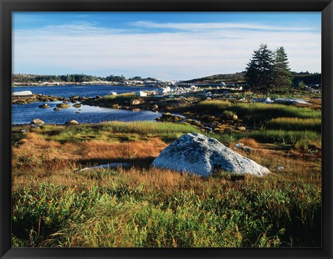 Framed Nova Scotia Coastline Print