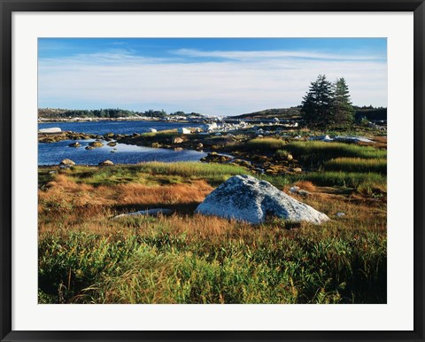 Framed Nova Scotia Coastline Print