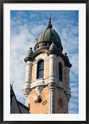 Framed Quebec City Historical Firehouse Print