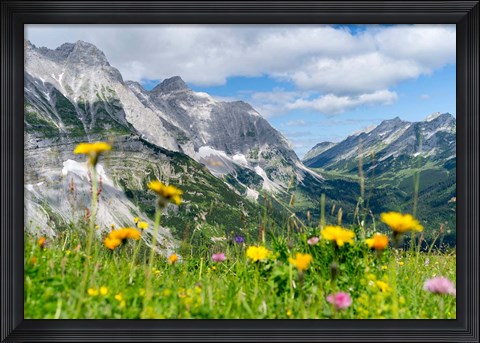 Framed Karwendel Mountain Range Print