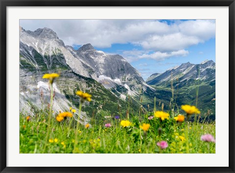 Framed Karwendel Mountain Range Print