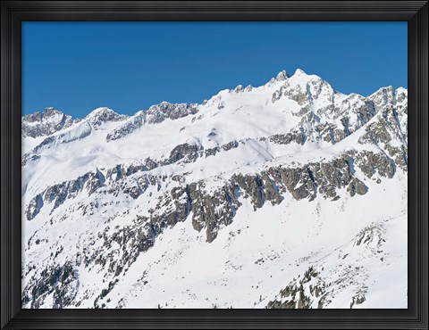 Framed Sunrise on Mt Reichenspitze Print