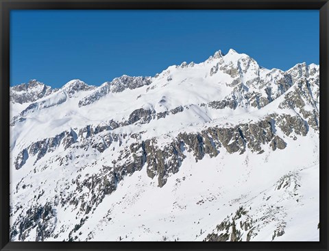 Framed Sunrise on Mt Reichenspitze Print