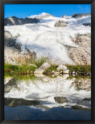 Framed Peak of Mt Grossvenediger, Austria Print