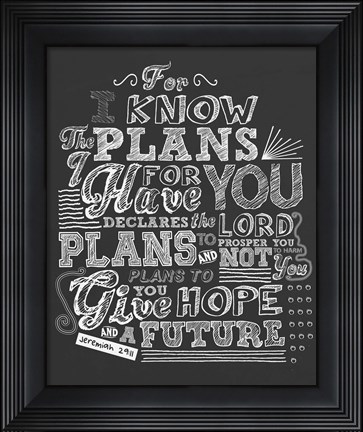 Framed Plans Print