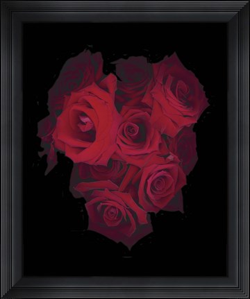 Framed Red Roses Print