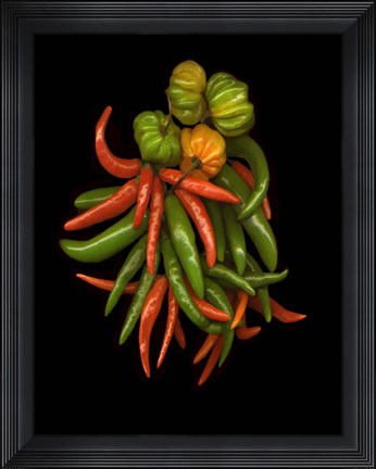 Framed Hot Peppers 3 Print