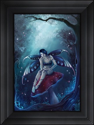 Framed Feeling Blue Print