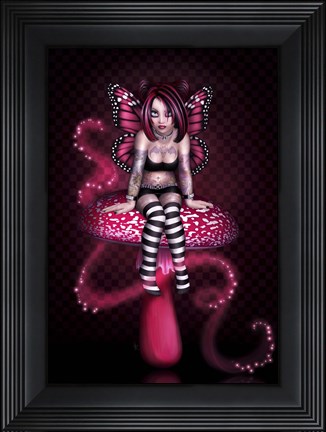 Framed Pink  Fairy Print