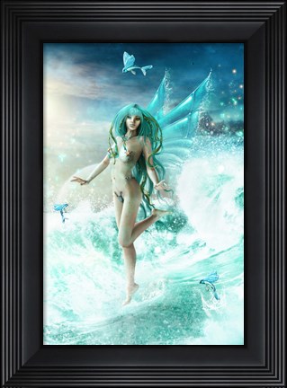 Framed Dance Of The Sea Fairy Print