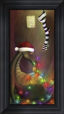 Framed Waiting For Santa Print