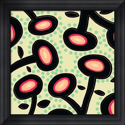 Framed Mon Jardin Print